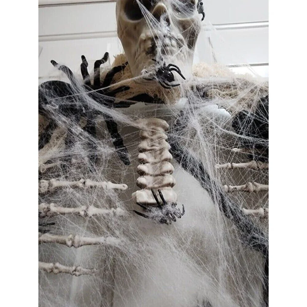Skeleton & Spider Halloween Wreath-Handmade New